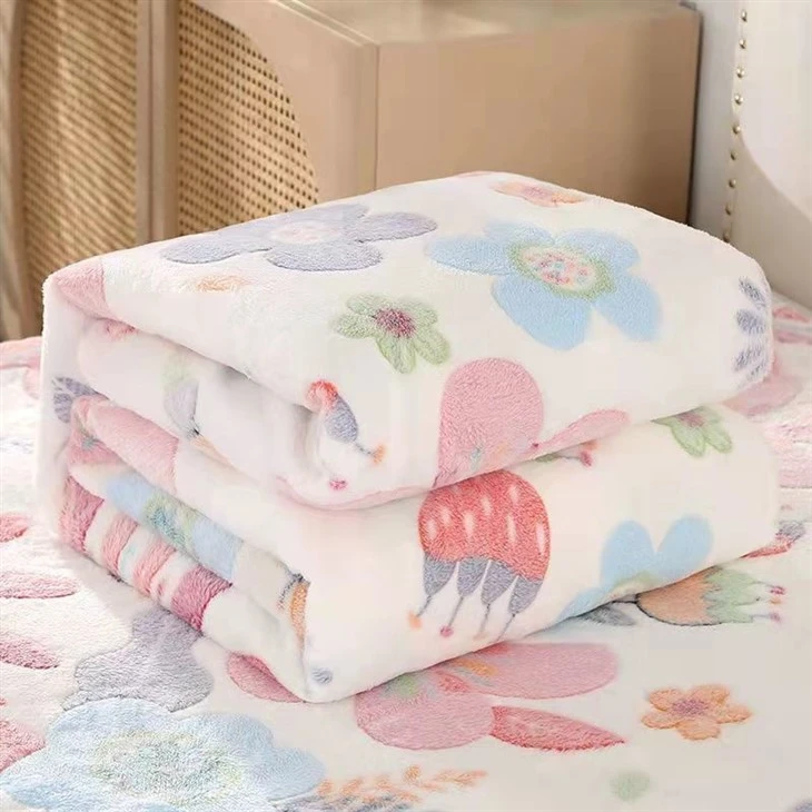 coral throw blanket