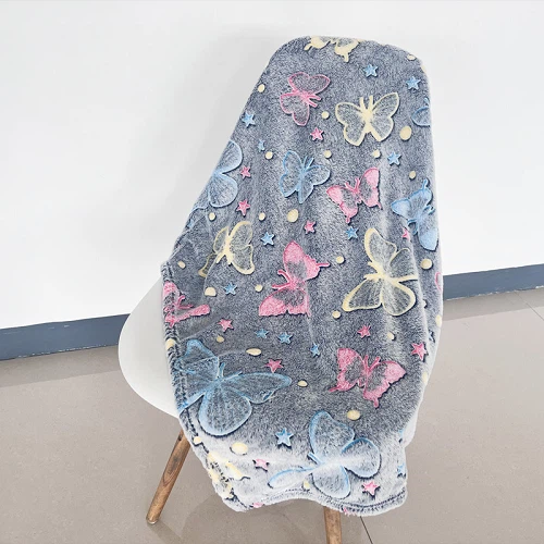 Butterfly Pattern Luminous Blanket