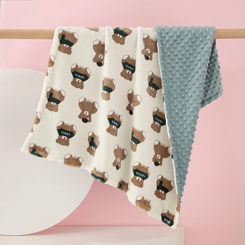 Dvoslojna ćebad Minky Dots