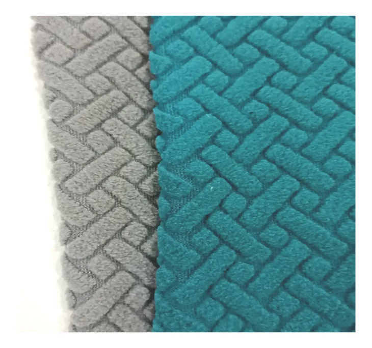 Jacquard Polar Fleece Drop-needle Fabric Polar Fleece manufacturers