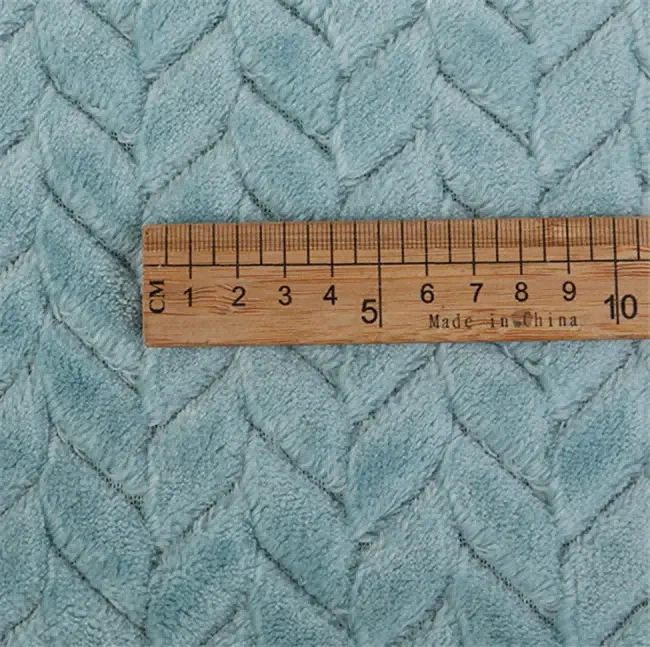 Leaf Jacquard Flannel Fabric quotation 