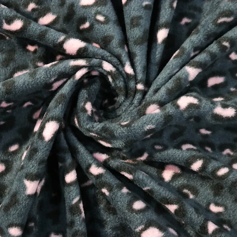 Tkanina od polarnog flisa s leopard printom