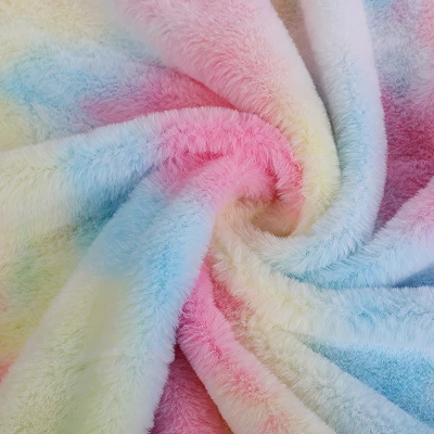 Tkanina od umjetnog krzna Rainbow Rabbit
