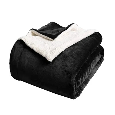 Black Sherpa Blanket