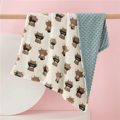 Dvoslojna ćebad Minky Dots