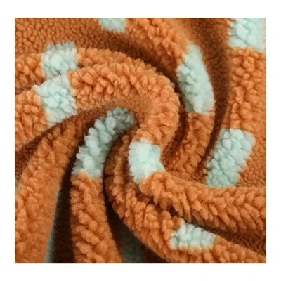 Leopard print Fleece Pletenje Sherpa Fabric