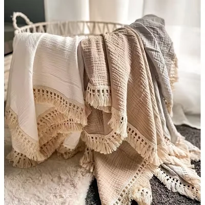 Baby muslin tassel pokrivač