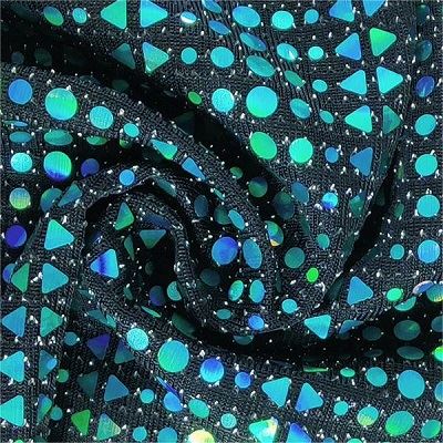 Multicolor Fancy Sequins Fabric